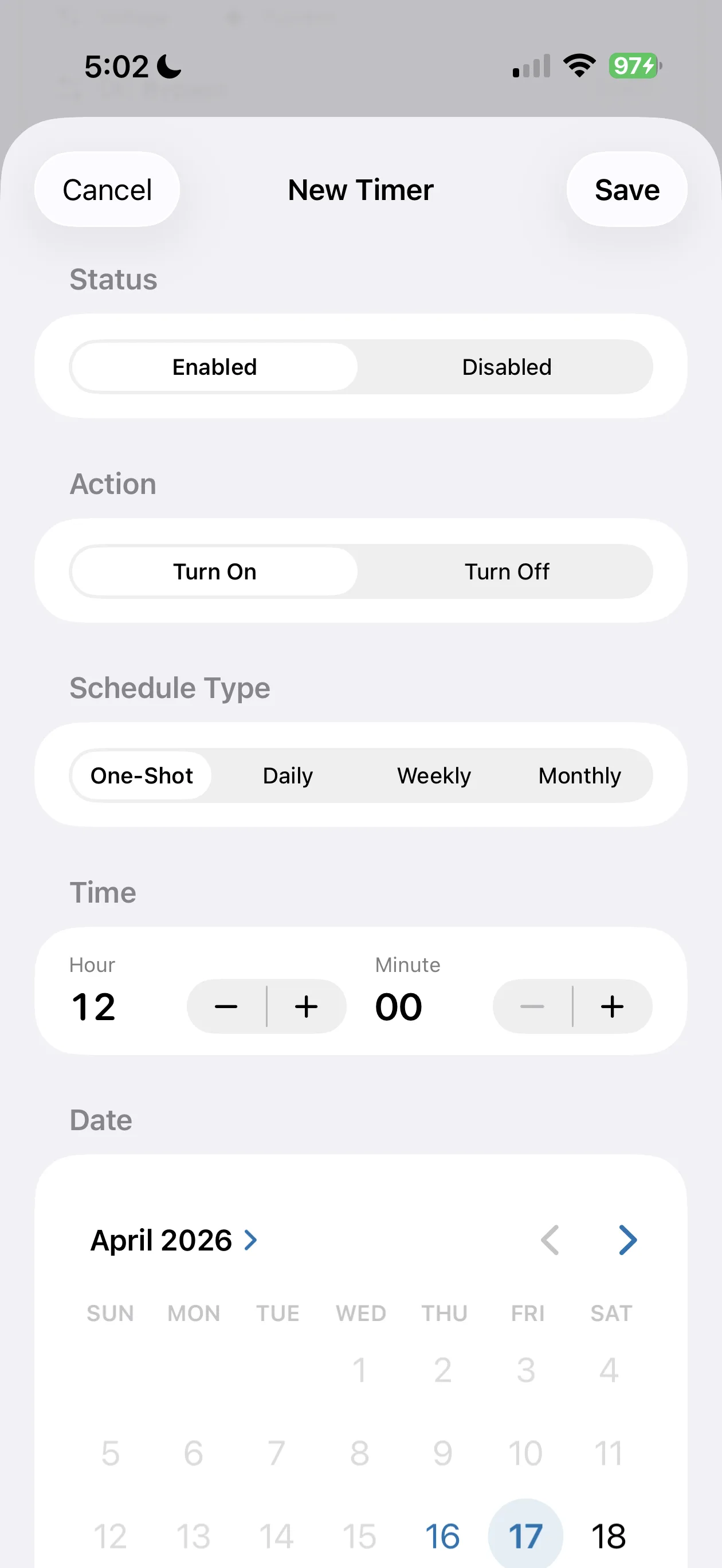 Timer scheduler