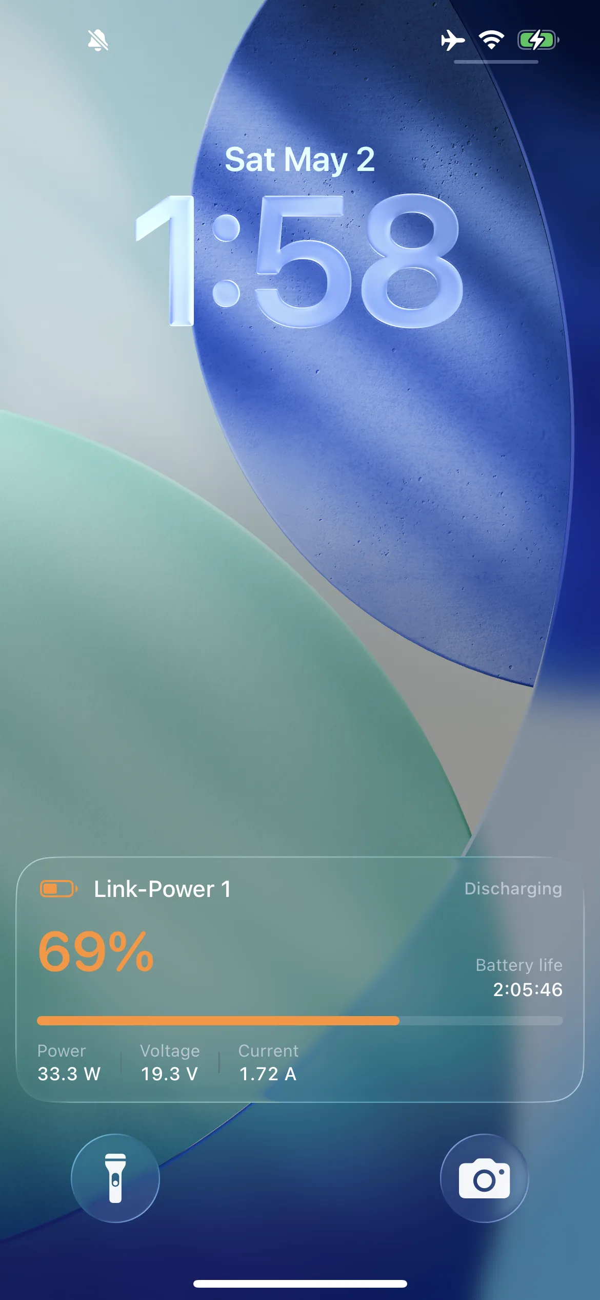 Live activity — discharging